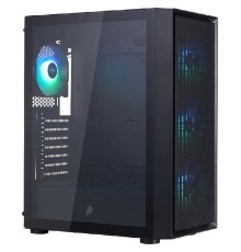 1STPLAYER Go6 ARGB Black / ATX / 4x120mm ARGB fans / Go6-BK-4F7