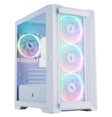 1STPLAYER TRILOBITE T4-G GLASS ARGB White / mATX / 4x120mm ARGB fans / T4-G-WH-4FS7-W