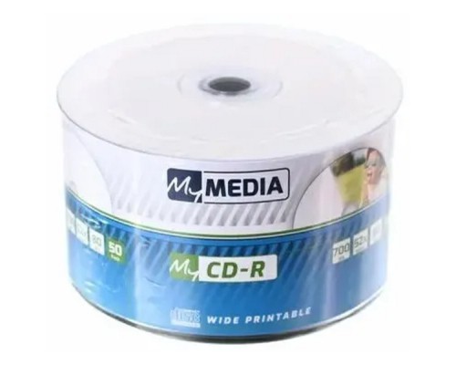 [Диск] Диски MyMedia CD-R 700Mb 52x Pack wrap (50шт) Printable (69206)