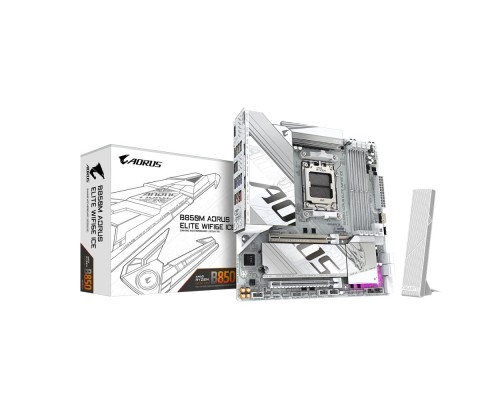 [Материнская плата] Материнская плата Gigabyte B850M AORUS ELITE WIFI6E ICE, RTL