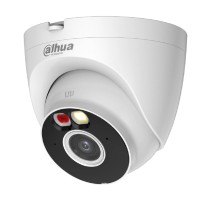 DAHUA DH-IPC-T3AP-PV-0280B Уличная турельная IP-видеокамера Smart Dual Light 3Мп, 1/2.8” CMOS, объектив 2.8мм, видеоаналитика, ИК 30м, LED 30м, микрофон, динамик, Wi-Fi 2.4ГГц, IP67, металл/пластик
