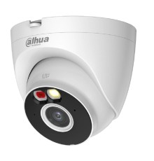 DAHUA DH-IPC-T3AP-PV-0280B Уличная турельная IP-видеокамера Smart Dual Light 3Мп, 1/2.8” CMOS, объектив 2.8мм, видеоаналитика, ИК 30м, LED 30м, микрофон, динамик, Wi-Fi 2.4ГГц, IP67, металл/пластик