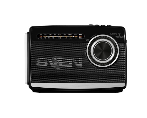 [Колонки] SVEN АС SRP-155, чёрный (3 Вт, Bluetooth, FM/AM/SW, USB, microSD, фонарь, встроенный аккумулятор)