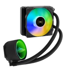 Exegate EX298708RUS Комплект водяного охлаждения ExeGate BlackWater-120V3.PWM.ARGB (3 PIN 5V ADDRESSABLE RGB подсветка, LGA2066/2011/1366/1150/1151/1155/1156/1200/1700/1851/AM4/AM5/FM1/FM2/FM2+/AM2/AM