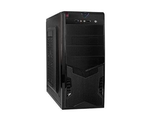[Корпуса] Exegate EX299168RUS Корпус Miditower ExeGate CP-604-UNS450 (ATX, БП UNS450 с вент. 12см, 2*USB, аудио, черный)