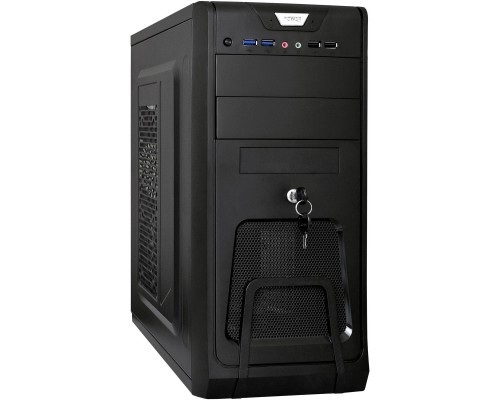 [Корпуса] Exegate EX299162RUS Корпус Miditower ExeGate CP-603UB-UNS350 (ATX, БП UNS350 с вент. 12см, 2*USB, аудио, черный)