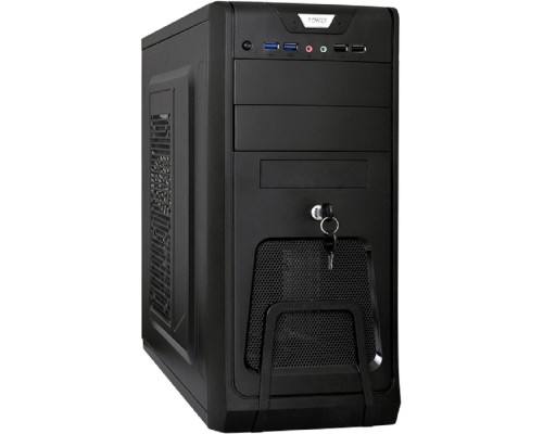 [Корпуса] Exegate EX299163RUS Корпус Miditower ExeGate CP-603UB-UNS400 (ATX, БП UNS400 с вент. 12см, 2*USB, аудио, черный)
