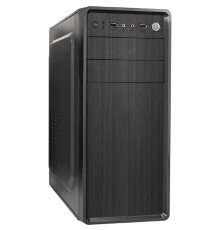 Exegate EX299376RUS Корпус Miditower ExeGate XP-401-UNS500 (ATX, БП UNS500 с вент. 12см, 2*USB, аудио, черный)