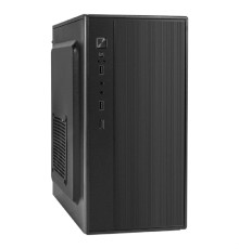 Exegate EX299268RUS Корпус Minitower ExeGate BAA-408-UNS350 (mATX, БП UNS350 с вент. 12см, 2*USB, HD Audio, черный)