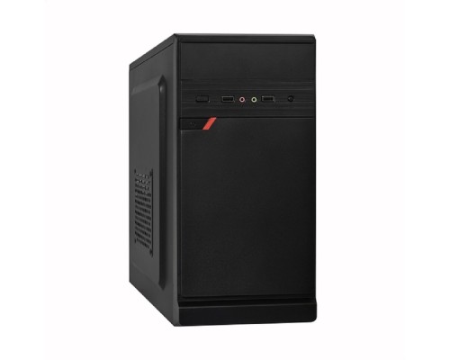 [Корпуса] Exegate EX299185RUS Корпус Minitower ExeGate BAA-106-UNS500 (mATX, БП UNS500 с вент. 12см, 2*USB, аудио, черный)
