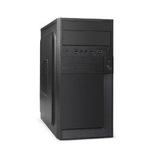 Exegate EX299176RUS Корпус Minitower ExeGate BAA-105-01-UNS450 (mATX, БП UNS450 с вент. 12см, 2*USB, аудио, черный)