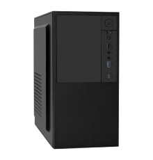 Exegate EX299407RUS Корпус Minitower ExeGate BAA-308UC-AA500 (mATX, БП AA500 с вент. 8см, 1*USB+1*USB3.0+1*TypeC, HD Audio, черный)