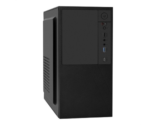 [Корпуса] Exegate EX299407RUS Корпус Minitower ExeGate BAA-308UC-AA500 (mATX, БП AA500 с вент. 8см, 1*USB+1*USB3.0+1*TypeC, HD Audio, черный)