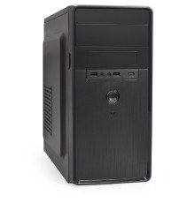 Exegate EX299295RUS Корпус Minitower ExeGate BA-309-UNS500 (mATX, БП UNS500 с вент. 12см, 2*USB, HD аудио, черный)