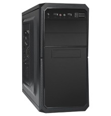 Exegate EX299280RUS Корпус Minitower ExeGate BA-202-UNS350 (mATX, БП UNS350 с вент. 12см, 2*USB, аудио, черный)