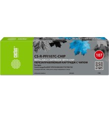 Картридж перезаправляемый струйный Cactus CS-R-PFI107C-CHIP голубой для Canon imageProGRAF iPF670/680/685/770/780/785