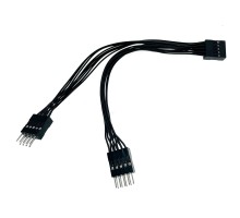 Espada Переходник с мат. Платы 10pin F to 2 IDC 10 Pin M 15см (Ei9to215) (46036)