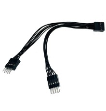 Espada Переходник с мат. Платы 10pin F to 2 IDC 10 Pin M 15см (Ei9to215) (46036)