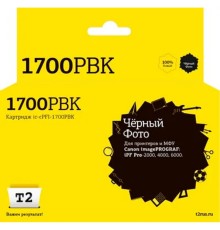                 IC-CPFI-1700PBK Картридж T2 для Canon imagePROGRAF iPF-PRO-2000/4000/6000 (700мл.), фото чёрный, с чипом
