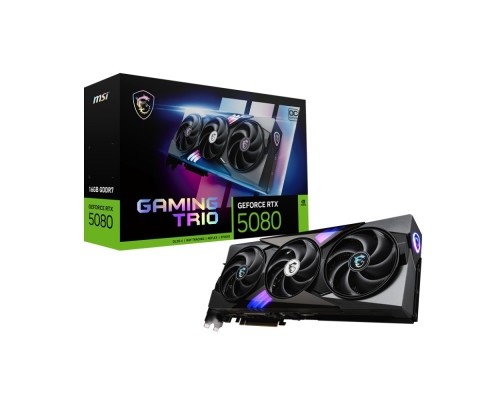 [Видеокарта] Видеокарта MSI RTX 5080 16G GAMING TRIO//RTX 5080, HDMI, DP*3, 16G, D7