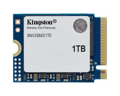 [накопитель] Kingston SSD NV3, 1000GB, M.2(22x30mm), NVMe, PCIe 4.0 x4, 3D TLC, SNV3SM3/1T0