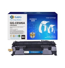 Картридж лазерный G&G GG-CE505A UNIVERSAL черный (2300стр.) для HP LaserJet P2035, P2035n, P2055d, P2055dn, P2055x; LaserJet Pro 400 M401, M401a, M401n, M401d, M401dn, M401dne, M401dw, MFP M425, MFP M