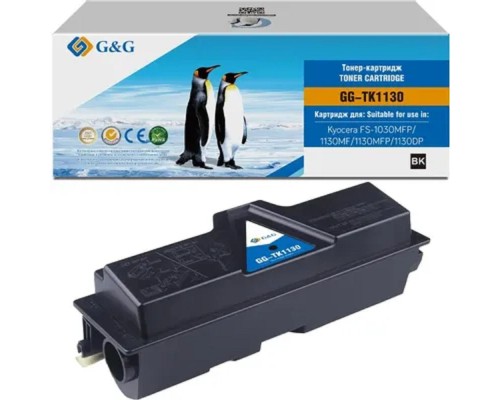 [Расходные материалы] Тонер-картридж G&G toner cartridge для Kyocera FS-1030MFP/1130MF/1130MFP/1130DP 3 000 стр. TK-1130 1T02MJ0NLC с чипом гарантия 36 мес.