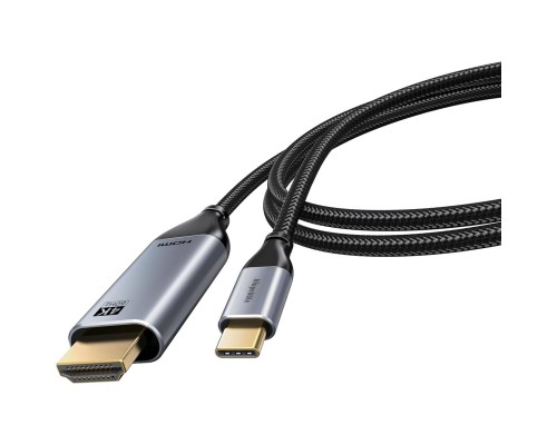 [Кабели HDMI / DVI / DP] Bion Кабель USB Type-C - HDMI (M/M), 4K@60Hz, металлический корпус, 2 м [BXP-CC-USBCM-HDMIM-M]