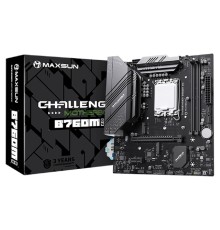 MAXSUN MS-Challenger B760M D5 (Socket 1700, mATX, 2*DDR5(96Gb), VGA/HDMI, 3*SATA3, 2*M.2, 1xPCI-E x16 /1xPCI-E x1, 2*USB 2.0,  4*USB 3.2 Gen1 , LAN 1*1G,  RTL)