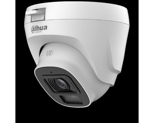 [Видеонаблюдение] DAHUA DH-HAC-T5E20P-A-0280B Уличная турельная HDCVI-видеокамера 2Мп CMOS, объектив 2.8мм, ИК-подсветка до 20м, корпус: пластик