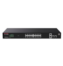 IP-COM G2220P-16-250W Коммутатор управляемый PoE, 18 портов, 18x1 Гбит/с, SFP 2x1 Гбит/с, PoE 16x 30Вт (до 230Вт)
