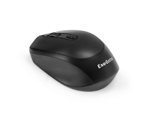 [Мыши] Exegate EX298896RUS Беспроводная мышь ExeGate Professional Standard SR-9005 (радиоканал 2,4 ГГц, USB, оптическая, 1200dpi, 4D, 4 кнопки и колесо прокрутки, черная, RTL)