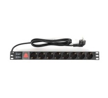 БАСТИОН Rapan-PDU8S-S Блок розеток с выключателем, 220 В, 16 А, 8 розеток Schuko  (752)