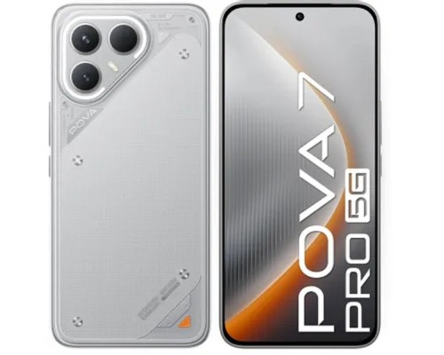 [смартфон] Tecno Pova 7 Pro 5G 256Gb 12Gb серый моноблок 3G 4G 2Sim 6.78