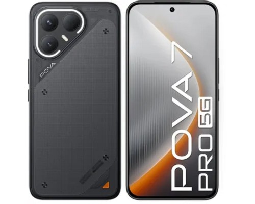 [смартфон] Tecno Pova 7 Pro 5G 256Gb 12Gb черный моноблок 3G 4G 2Sim 6.78
