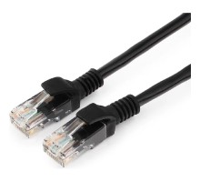 Патч-корд медный UTP Cablexpert PP10-5M/BK, кат.5e, 5м, литой, многожильный (черный)