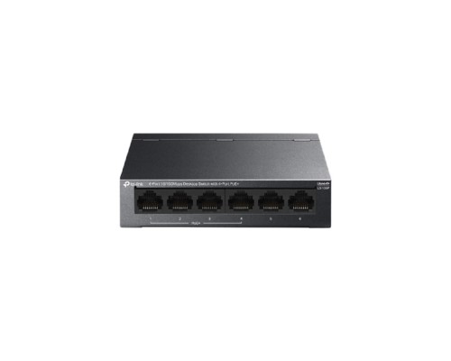 [Сетевое оборудование] TP-Link LS106P Настольный коммутатор с 6 портами 10/100 Мбит/с (4 порта PoE+)