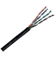 Кабель NEOMAX [NM711032-100М-РТ] U/UTP cat.5e 4x2x0.46, 25 AWG, медь, внешний, PE, 100м, черный