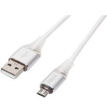 Filum Кабель интерфейсный FL-CPro-U2-AM-microBM-L1 USB 2.0, 1 м., 2A, индикатор заряда, разъемы: USB A male- USB micro B male, пакет. (956492)