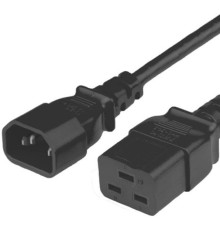 Кабель питания Filum FL-PC16-C14-C19-1.8M С14- C19, 3х1 мм?, 220В, 10A, чёрный, 1.8 м. (1010479)