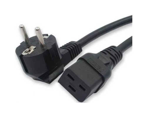 [кабель] Кабель питания Filum FL-PC-SH90/C19-C3-1.8-BK ПВС-АП 3x2.5 CEE 7/7(Schuko) угловая - C19, 220/250В, 16А, чёрный, 1,8м (974708)