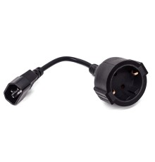 Кабель питания Filum FL-APC10-EU-C14-0.15M/5 CEE 7/3- С14, 3х0.75мм?, 220В, 10A, 2200 Вт, чёрный, 0.15м - 5шт. (1065164)