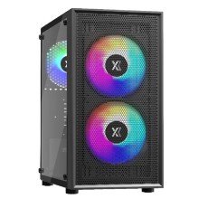XASTRA Корпус A305M 3FRGB Black mATX/Mesh/ tempered glass / 2x140mm + 1x120mm FRGB fans/ A305M-2FC14F-1FC12F