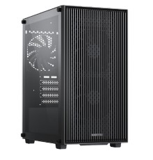 XASTRA Корпус A307M 3BK Black mATX/Mesh/ tempered glass / 3x120mm PWM FC black fans/ A307M-3FC12BK