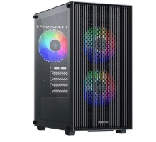 XASTRA Корпус A307M 3FRGB Black mATX/Mesh/ tempered glass / 3x 120mm FC120 FRGB fans/ A307M-3FC12BK