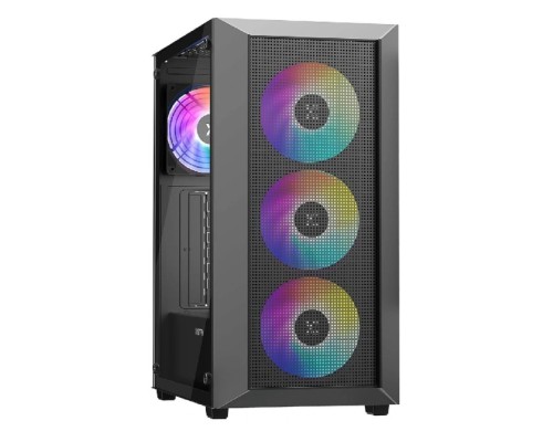 [Корпуса] XASTRA Корпус A406 4ARGB Black ATX/Mesh/ tempered glass / 4x120mm ARGB PWM fans/ A406-4FC12A