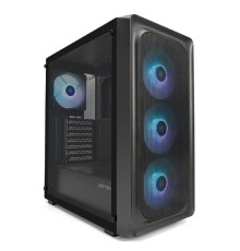 XASTRA Корпус A407 4ARGB Black ATX/Mesh/ tempered glass / 4x120mm ARGB PWM fans/ A407-4FC12A