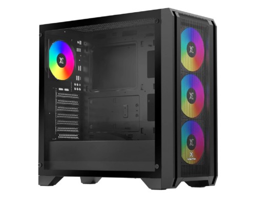 [Корпуса] XASTRA Корпус A500 4ARGB Black ATX/Mesh/ tempered glass / 4x 120mm FC120-ARGB PWM fans/ A500-BK-FC120ARGB-4F-GL