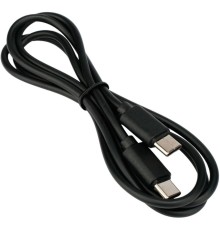 Гарнизон Кабель USB2.0 Type-C/Type-C, 3A, 60Вт, PD/QC3.0, медь, 1м, черный, пакет (GCC-USB2-CMCM-1M)
