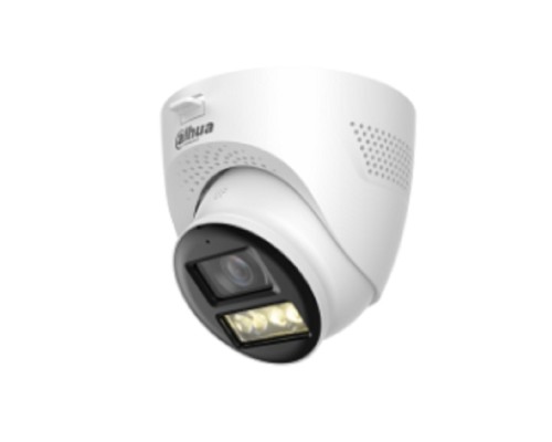 [Видеонаблюдение] DAHUA DH-HAC-HDW1200TQP-IL-T-0280B Уличная купольная HDCVI-видеокамера 2Мп; CMOS; объектив 2.8мм; ИК 40м, Led 40м;  IP67; металл, пластик